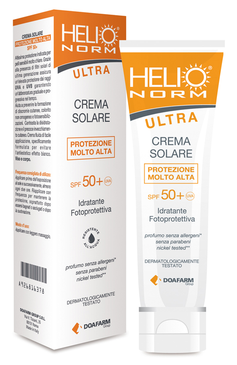 HELIO NORM ULTRA CREMA SOLARE SPF 50+ 100 ML - farmavitality.it