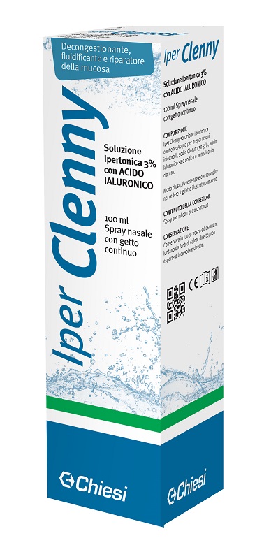 IPER CLENNY SPRAY NASALE EROGAZIONE CONTINUA SOLUZIONE IPERTONICA CON ACIDO IALURONICO 100 ML - farmavitality.it