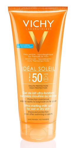 IDEAL SOLEIL GEL WET CORPO SPF50 200 ML - farmavitality.it