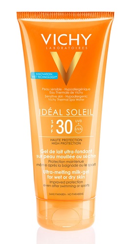 IDEAL SOLEIL GEL WET CORPO SPF30 200 ML - farmavitality.it