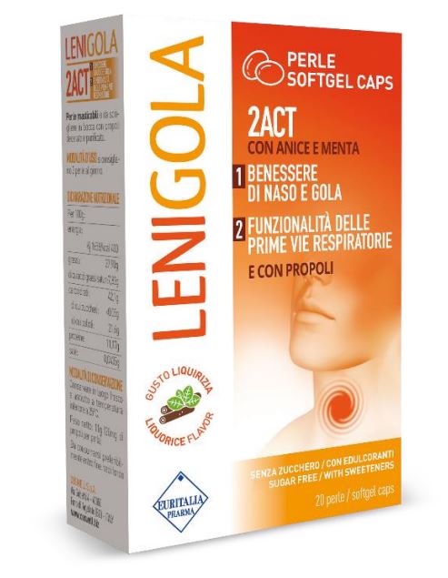 LENIGOLA 20 PERLE SOFTGEL CAPS LIQUIRIZIA - farmavitality.it