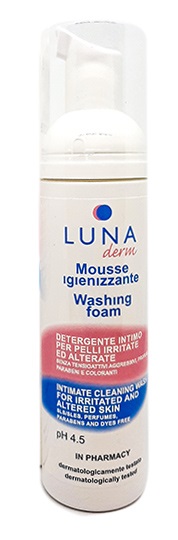 LUNADERM MOUSSE IGIENIZZANTE DETERGENTE INTIMO PELLI IRRITATE ED ALTERATE 150 ML - farmavitality.it