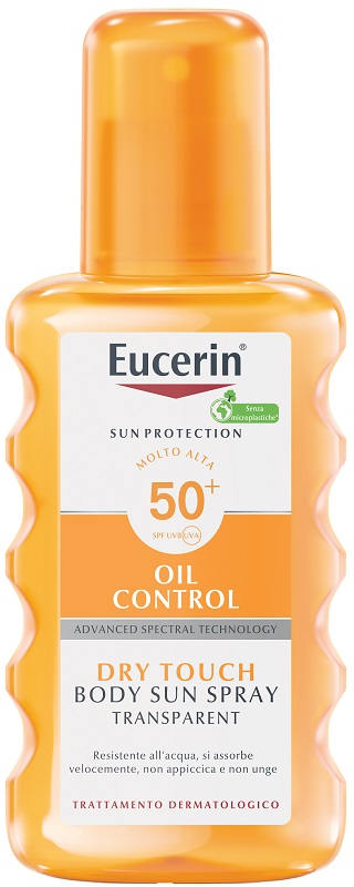 EUCERIN SUN SPRAY TRANSPARENT SPF50 200 ML - farmavitality.it