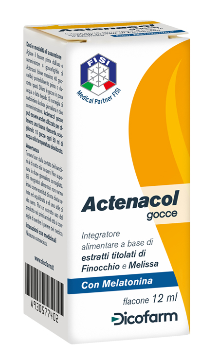 ACTENACOL GOCCE 12 ML CON MELATONINA - farmavitality.it