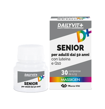 DAILYVIT+ SENIOR MULTIVITAMINICO E MULTIMINERALE 30 COMPRESSE - farmavitality.it