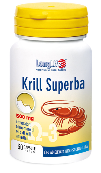 LONGLIFE KRILL SUPERBA 30 CAPSULE - farmavitality.it