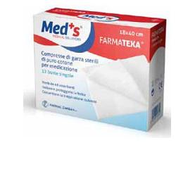 GARZA COMPRESSA MEDS 12/8 36X40CM 12 PEZZI - farmavitality.it