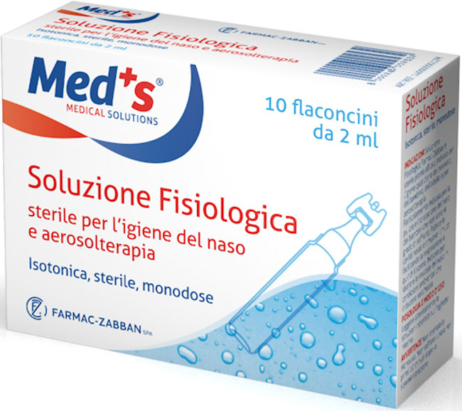 MEDS SOLUZIONE FISIOLOGICA STERILE ASTX10 FL 2ML - farmavitality.it