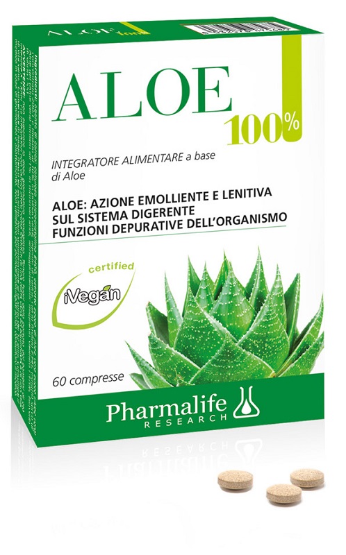ALOE 100% INTEGRATORE ALIMENTARE 60 COMPRESSE - farmavitality.it