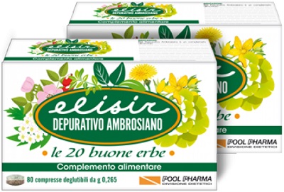 ELISIR DEPURATIVO AMBROSIANO 80 COMPRESSE 21,20 G - farmavitality.it
