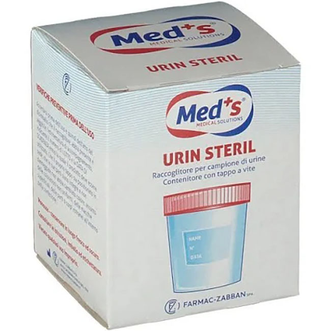 MEDS CONTENITORE URINA STERILE SOTTOVUOTO 120 ML - farmavitality.it