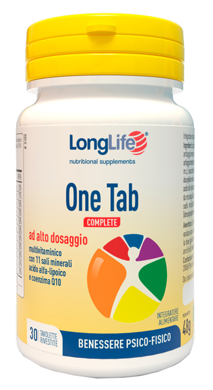 LONGLIFE ONE TAB COMPLETE 30 TAVOLETTE - farmavitality.it