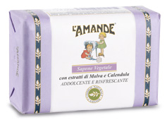 L'AMANDE MARSEILLE SAPONE VEGETALE MALVA/CALENDULA 200 G - farmavitality.it