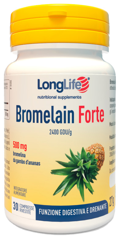 LONGLIFE BROMELAIN FORTE 30 COMPRESSE - farmavitality.it