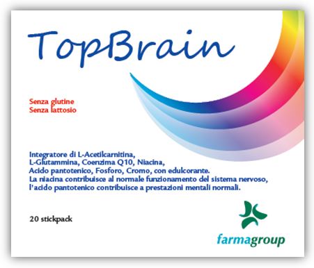 TOPBRAIN 20 STICK 4,5 G - farmavitality.it