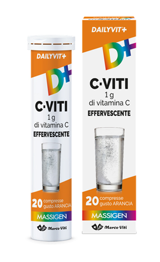 DAILYVIT+ C VITI 1G DI VITAMINA C EFFERVESCENTE 20 COMPRESSE - farmavitality.it