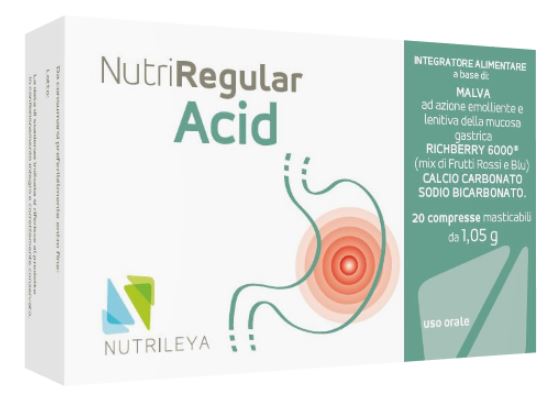 NUTRIREGULAR ACID 20 COMPRESSE MASTICABILI - farmavitality.it