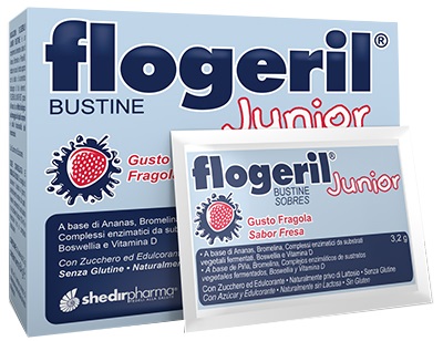 FLOGERIL JUNIOR FRAGOLA 20 BUSTINE - farmavitality.it