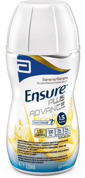 ENSURE PLUS ADVANCE BANANA 4 BOTTIGLIE DA 220 ML - farmavitality.it