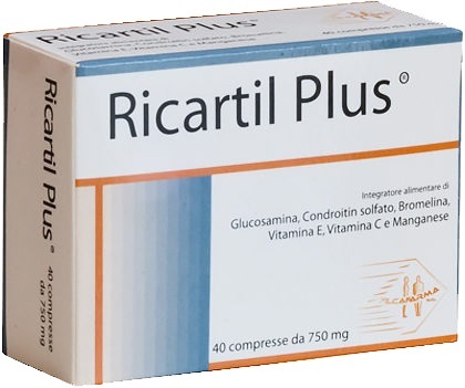 Ricartil Plus 40 compresse per cartilagini e ossa - farmavitality.it