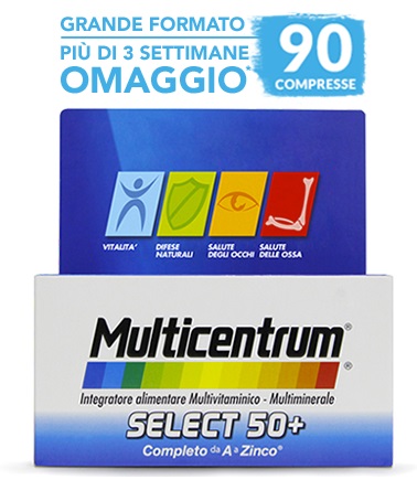 MULTICENTRUM SELECT 50+ 90 COMPRESSE - farmavitality.it