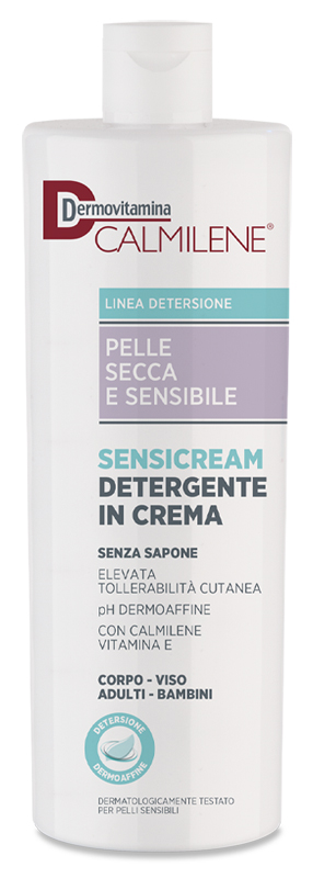 DERMOVITAMINA CALMILENE SENSICREAM DETERGENTE IN CREMA SENZA SAPONE PER PELLE SECCA E SENSIBILE 500 ML - farmavitality.it