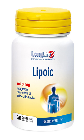LONGLIFE LIPOIC 600 MG 30 COMPRESSE RIVESTITE DA 870 MG - farmavitality.it