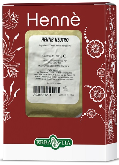 HENNE COLORANTE CAPELLI NEUTRO 100 G - farmavitality.it