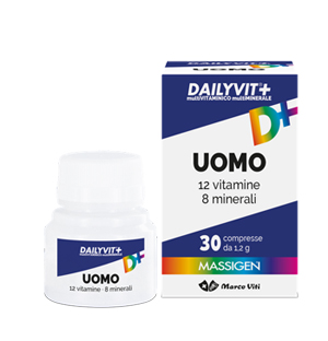DAILYVIT+ UOMO MULTIVITAMINICO E MULTIMINERALE 30 COMPRESSE RIVESTITE - farmavitality.it