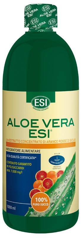 ESI ALOE SUCCO ARANCIA ROSSA 1000 ML - farmavitality.it