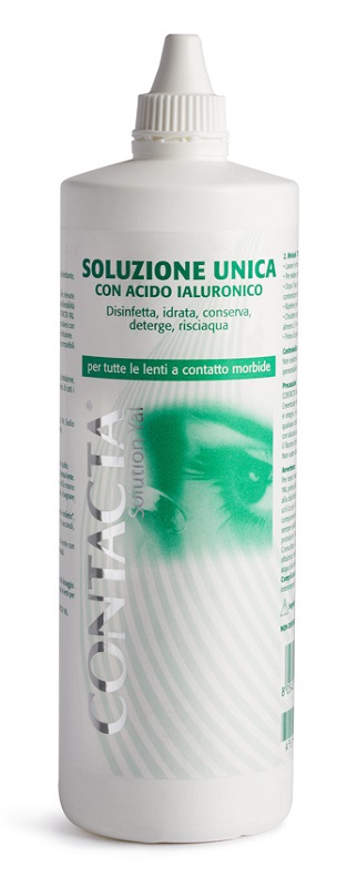 SOLUZIONE UNICA CON ACIDO IALURONICO PER LENTI A CONTATTO CONTACTA SOLUTION 360 ML - farmavitality.it