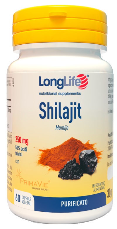 LONGLIFE SHILAJIT 60 CAPSULE - farmavitality.it