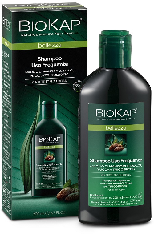 BIOKAP BELLEZZA SHAMPOO USO FREQUENTE CON TRICOBIOTIC 200 ML - farmavitality.it