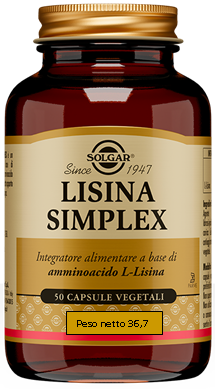 LISINA SIMPLEX 50 CAPSULE VEGETALI - farmavitality.it