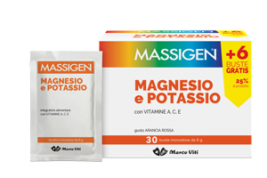 MASSIGEN MAGNESIO E POTASSIO 24 BUSTINE +6 GRATIS - farmavitality.it