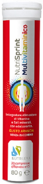 NUTRISPRINT MULTIVITAMINICO 20 COMPRESSE EFFERVESCENTI 80 G SENZA ZUCCHERO - farmavitality.it