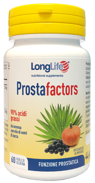 LONGLIFE PROSTAFACTORS 60 PERLE DI GELATINA - farmavitality.it