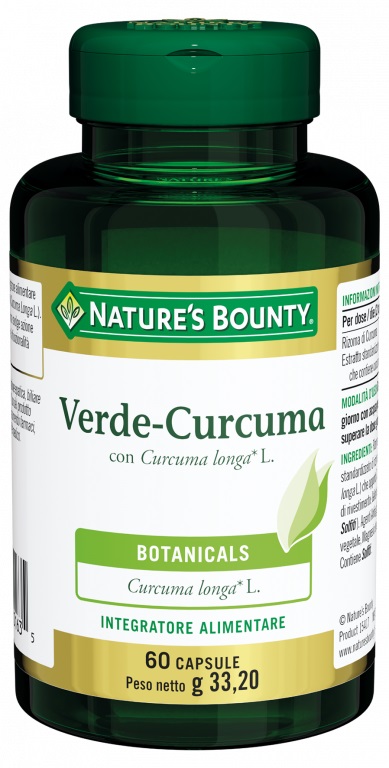 VERDE CURCUMA 60 CAPSULE 33,2 G - farmavitality.it