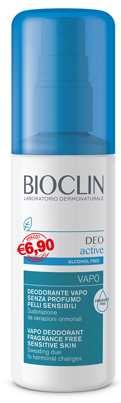 BIOCLIN DEO ACTIVE VAPO SENZA PROFUMO E SENZA ALCOOL PER PELLI SENSIBILI PROMO 100 ML - farmavitality.it