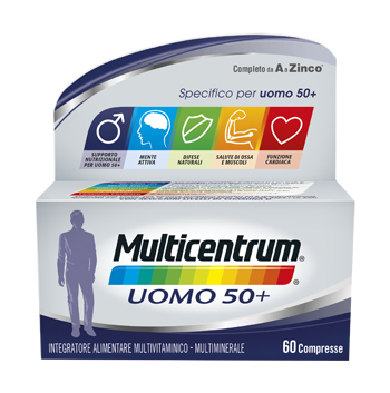 MULTICENTRUM UOMO 50+ 60 COMPRESSE - farmavitality.it