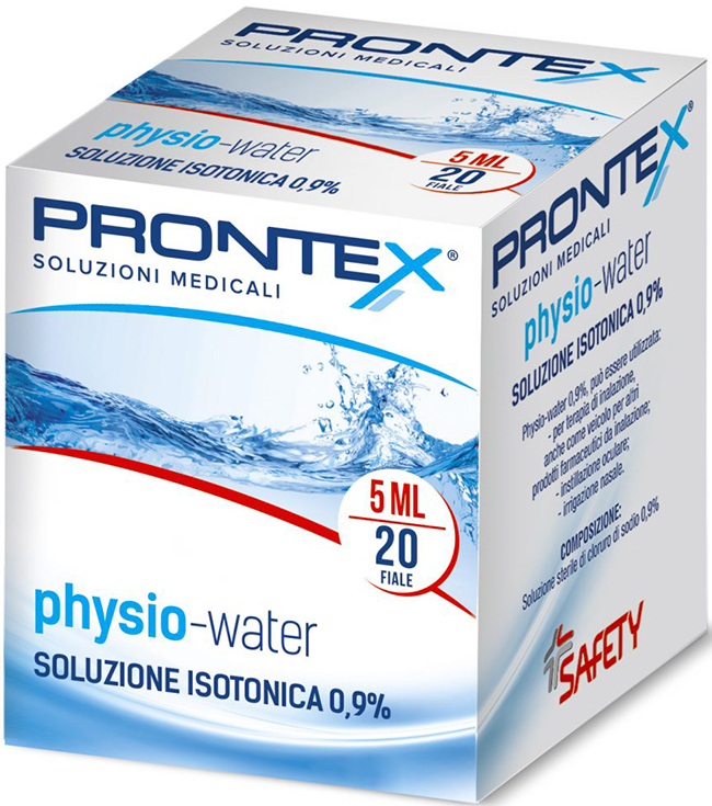SOLUZIONE FISIOLOGICA PRONTEX PHYSIO ISOTONIC 20 FIALE DA 5 ML - farmavitality.it