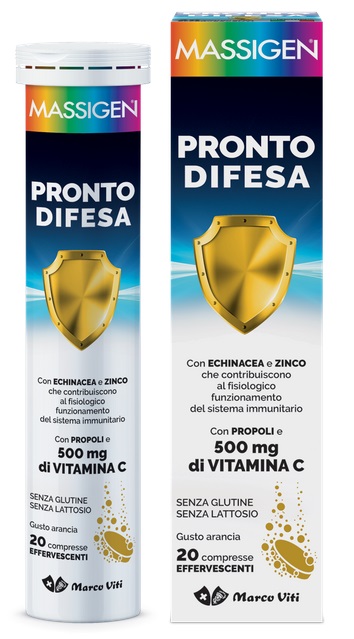MASSIGEN PRONTO DIFESA 20 COMPRESSE EFFERVESCENTI - farmavitality.it