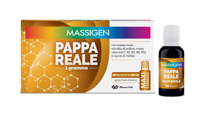 MASSIGEN PAPPA REALE 10 FLACONI DA 25 ML - farmavitality.it