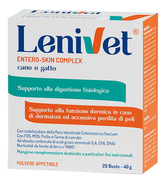 LENIVET ENTERO SKIN COMPLEX 20 BUSTE DA 2000 MG - farmavitality.it