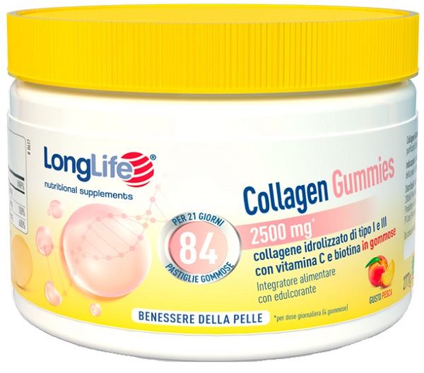 LONGLIFE COLLAGEN GUMMIES 625MG 84 GOMMOSE - farmavitality.it