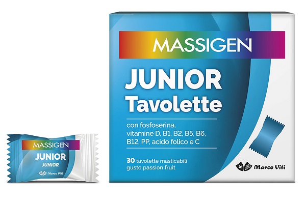MASSIGEN JUNIOR 30 TAVOLETTE MASTICABILI - farmavitality.it