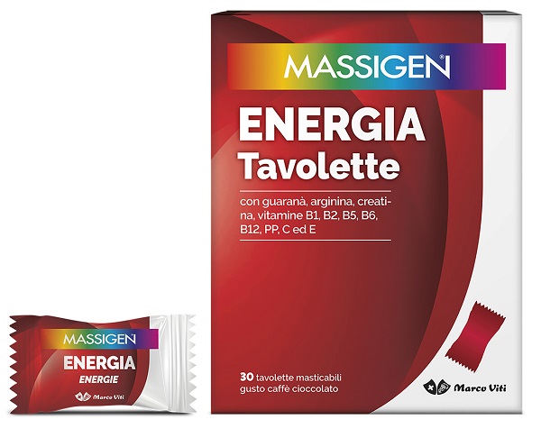 MASSIGEN ENERGIA 30 TAVOLETTE MASTICABILI - farmavitality.it
