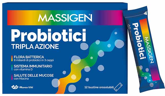 MASSIGEN PROBIOTICI 12 STICKPACK DA 1 G PREZZO PIENO - farmavitality.it