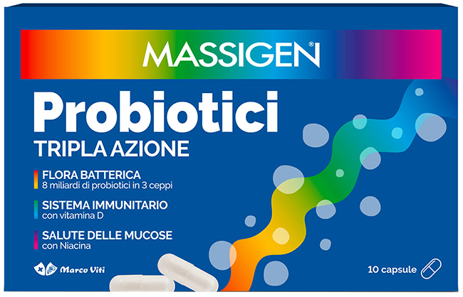 MASSIGEN PROBIOTICI 10 CAPSULE PREZZO PIENO - farmavitality.it