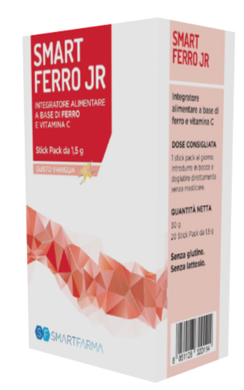 SMART FERRO JR 20 STICK PACK GUSTO VANIGLIA - farmavitality.it